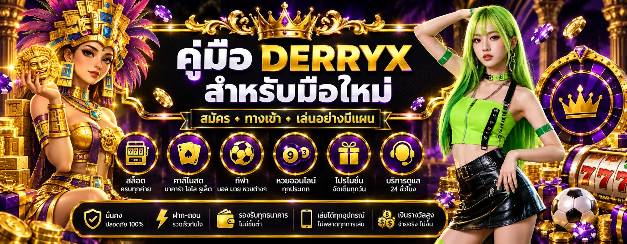 DERRYX คู่มือมือใหม่ สมัคร ทางเข้า และเล่นอย่างมีแผน